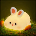 Sleeping bunny silicone night lamp